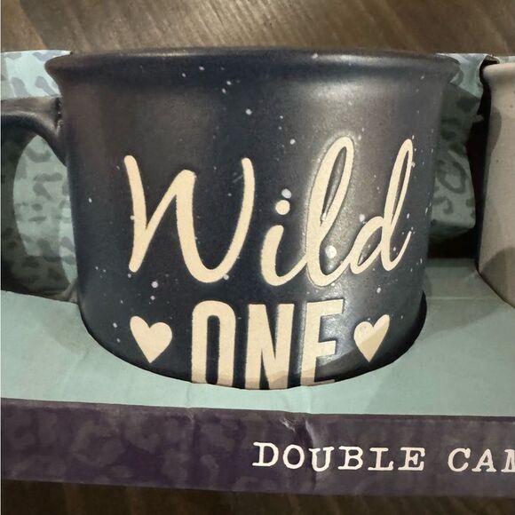 “Wild One” and “Mild One” ceramic mug set by Sheffield Home NIB - Picture 3 of 4